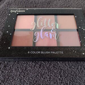 NEW Profusion Glitter & Glam 6 Color Blush Palette